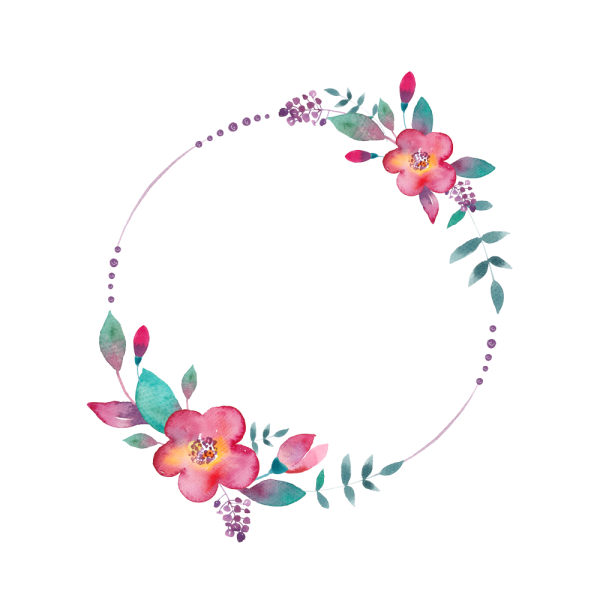 Цветочки по кругу