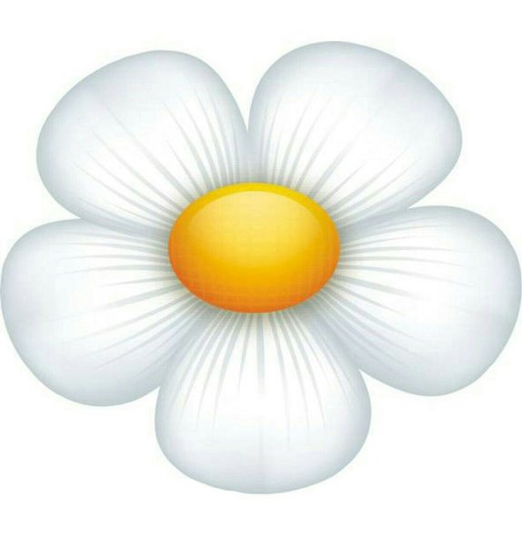 Ромашки мультяшки