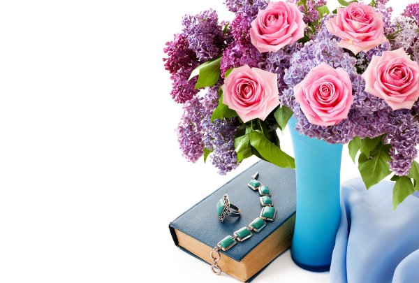 Открытка в цветах