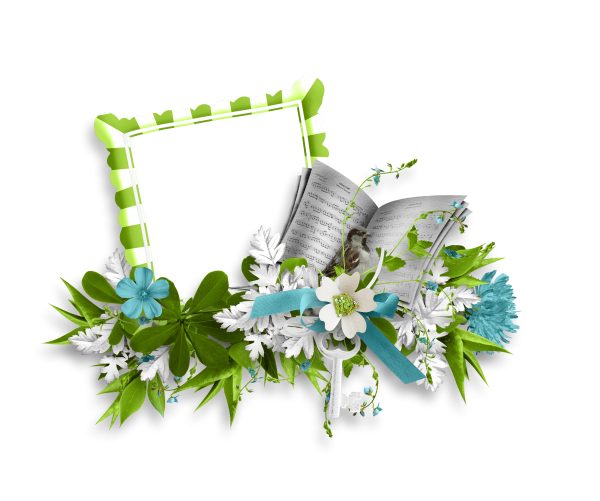 Весенние кластеры на прозрачном фоне