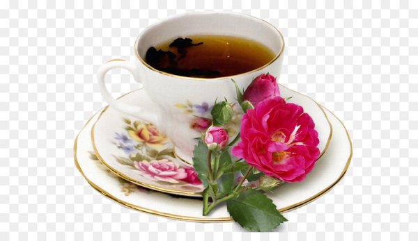 Чай на прозрачном фоне