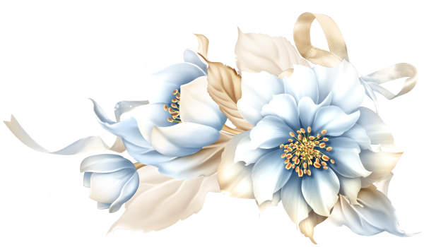 Цветы белый фон декор