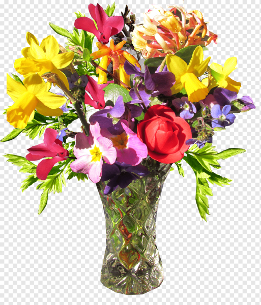 Красивая ваза с цветами