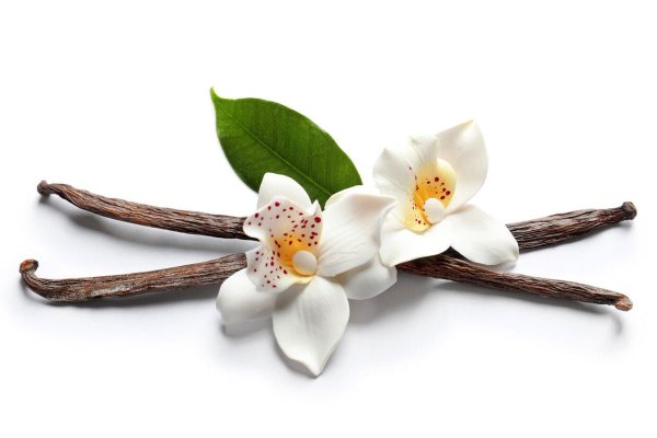 Ванилин на белом фоне