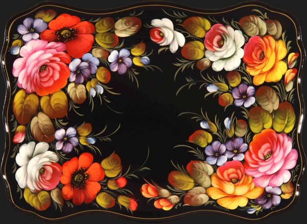 Жостово роспись орнамент