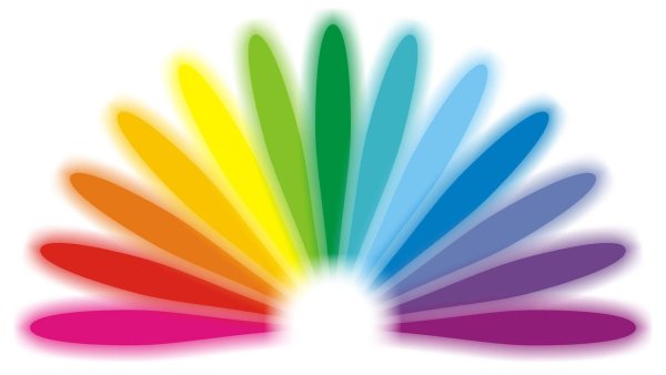 Цветовая палитра на белом фоне