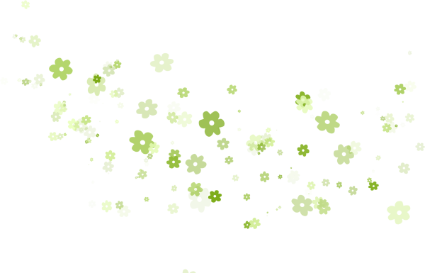 Мелкие цветочки на прозрачном фоне