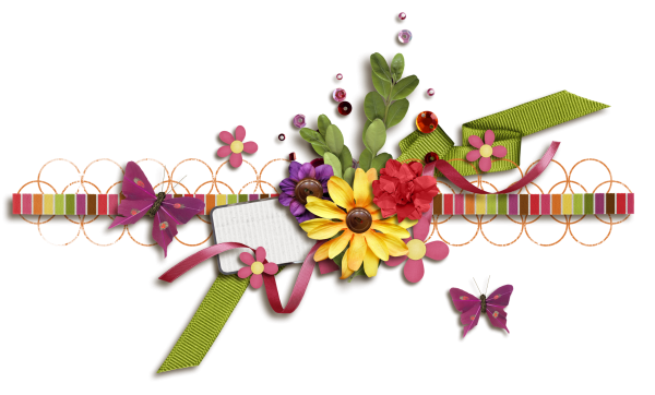 Лента с цветами