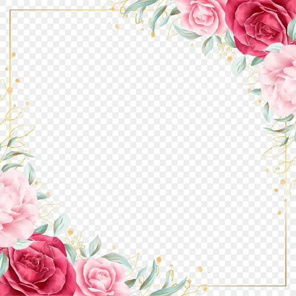 Рамка Цветочная квадратная