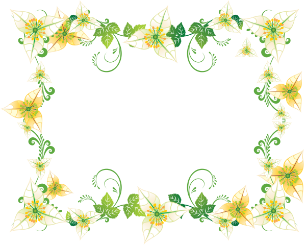 Тонкая Цветочная рамка