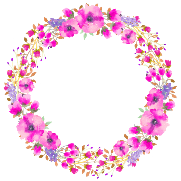 Цветы по кругу