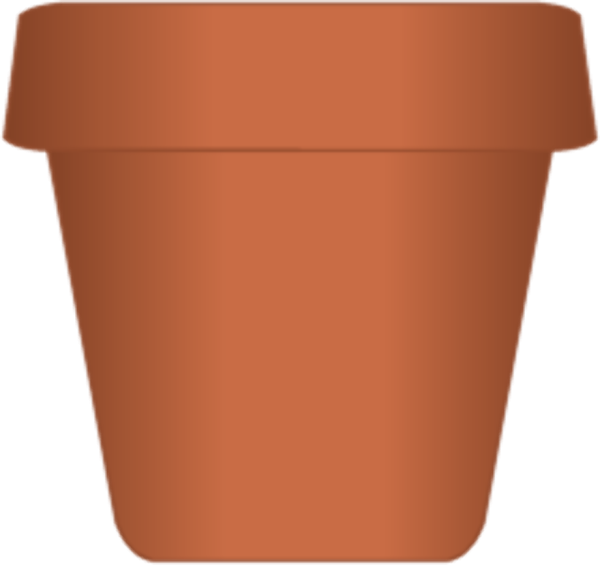 Макет горшка для цветов