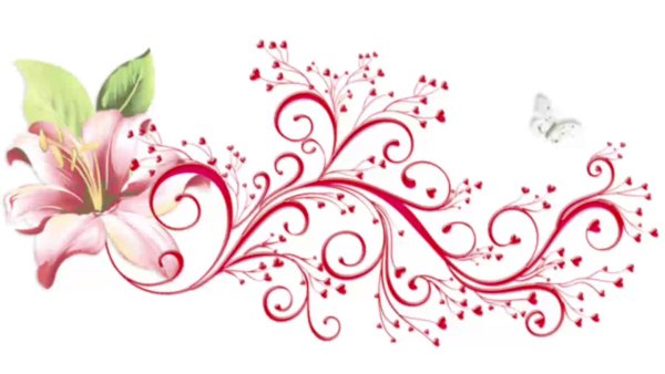 Цветы завитки