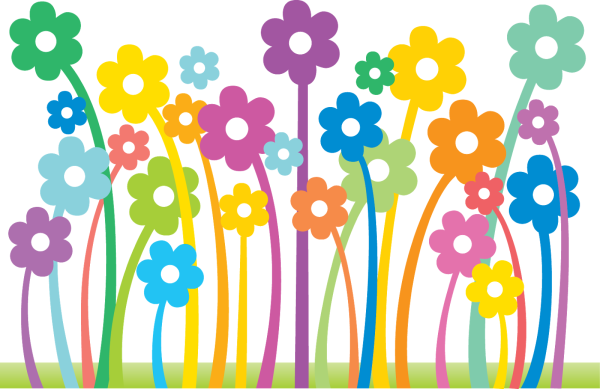 Цветочный узор детский