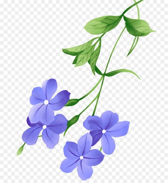 Цветок льна вектор