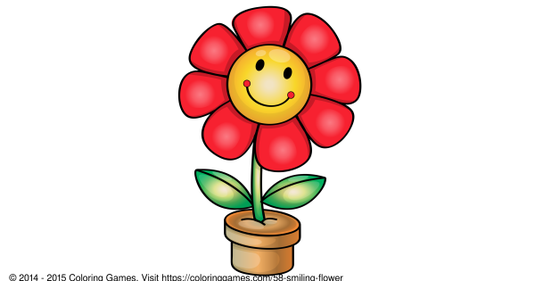 Цветочек мультяшный