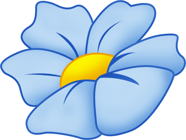 Цветы мультяшные