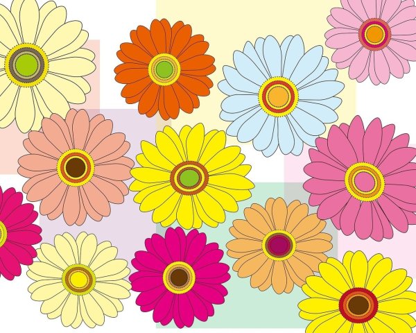 Цветочки для печати