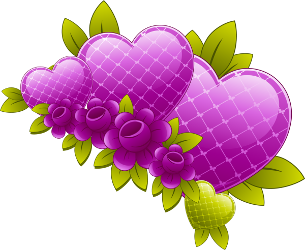 Веточка с сердечками