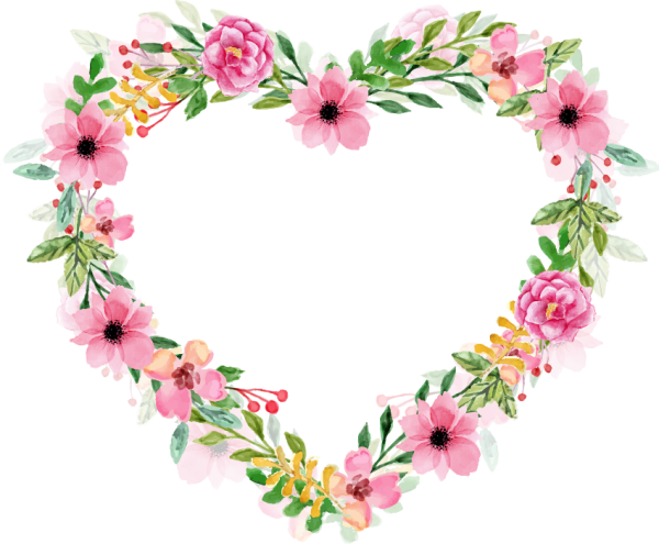 Акварельные цветочные рамки