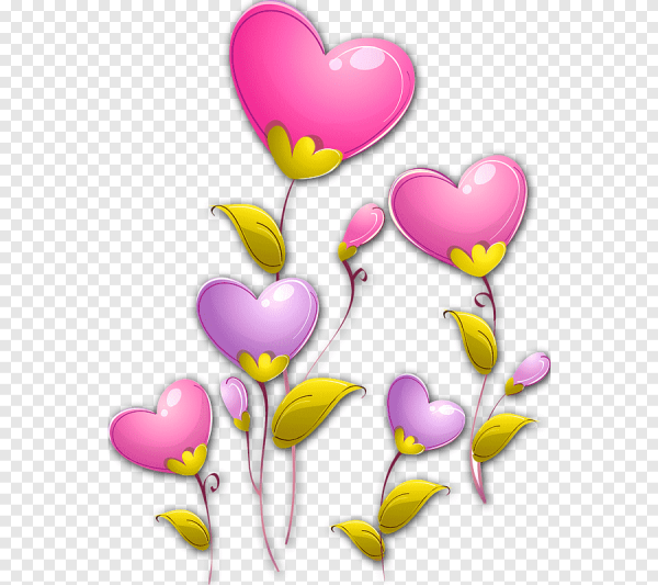 Сердечки цветочки