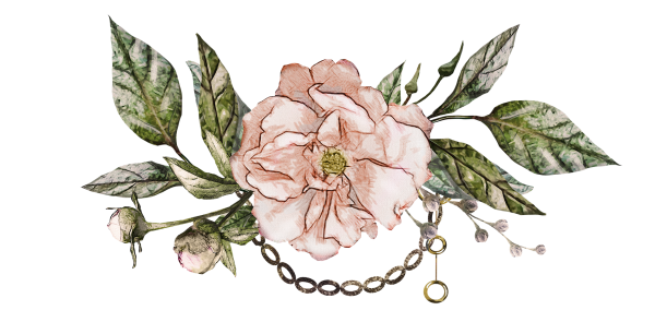 Винтажные украшения на белом фоне