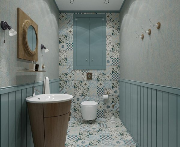 Отделка гостевого туалета