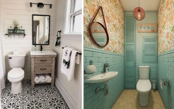 Туалет в стиле Прованс