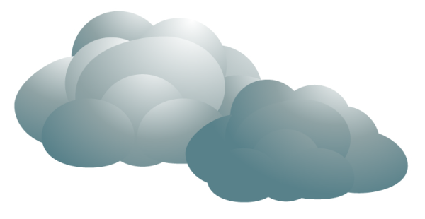 Тучка на прозрачном фоне