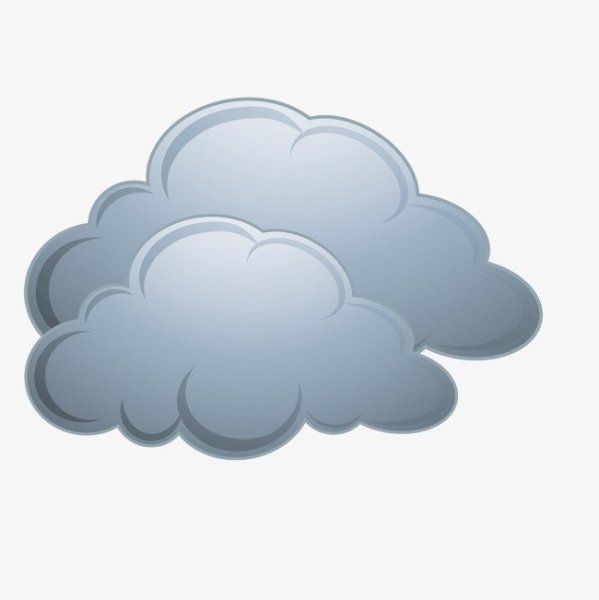 Серая тучка для детей