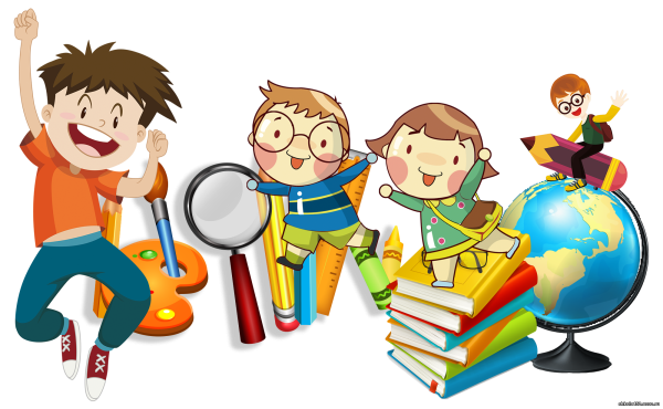 Мультяшные школьники