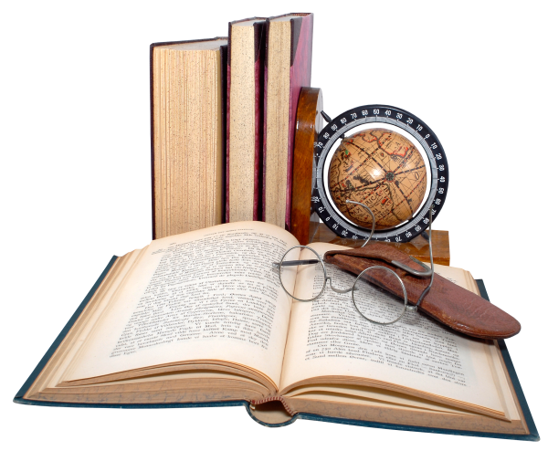 Книги на прозрачном фоне для презентации