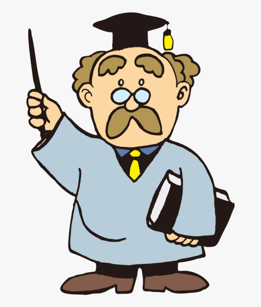 Ученый на прозрачном фоне