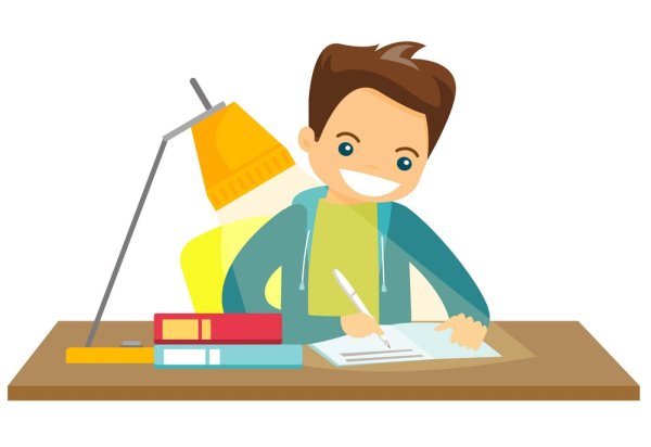 Домашнее задание на белом фоне