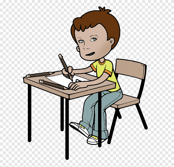 Мальчик сидит за столом