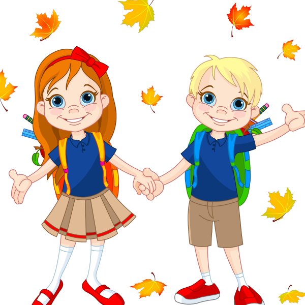 Мультяшные школьники