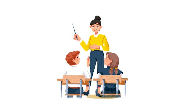 Учитель и ученик мультяшный