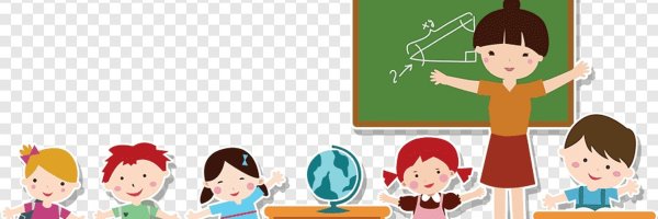 Учитель и ученик на прозрачном фоне