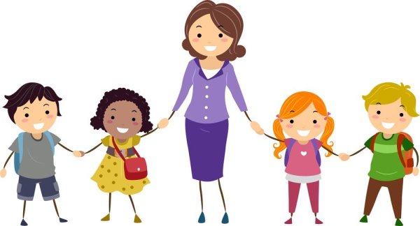 Учитель на белом фоне для детей