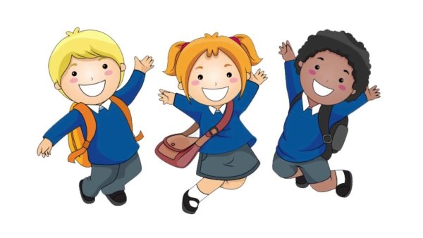 Мультяшные школьники