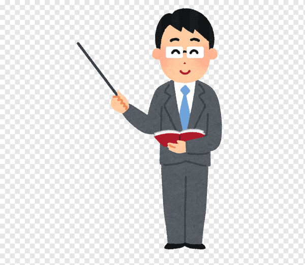 Человек с указкой на прозрачном фоне