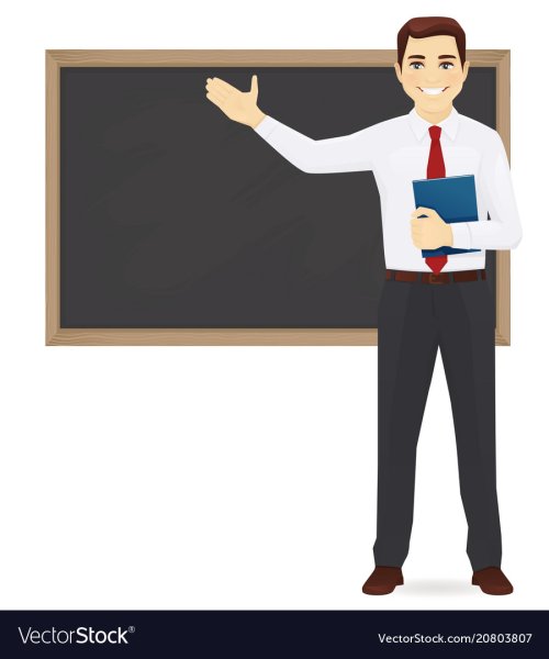 Учитель мужчина it вектор