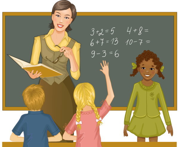 Учительница мультяшный