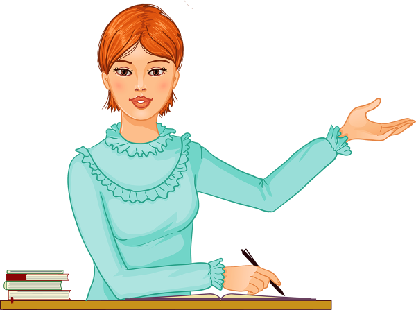 Преподаватель на прозрачном фоне