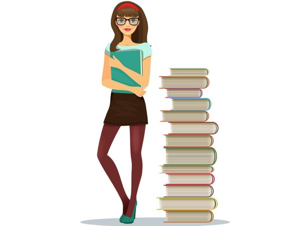 Студентка нарисованная