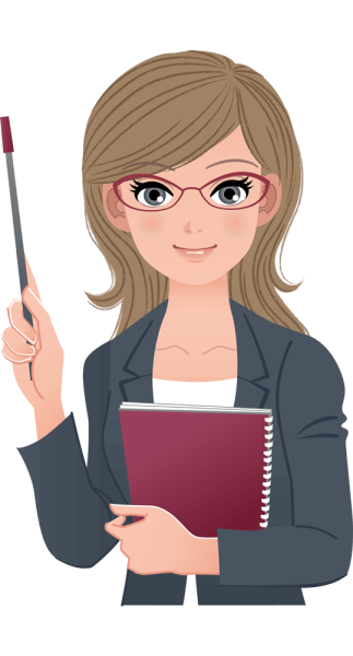 Девушка с указкой