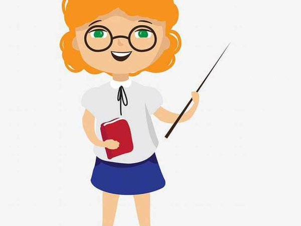 Учитель с указкой