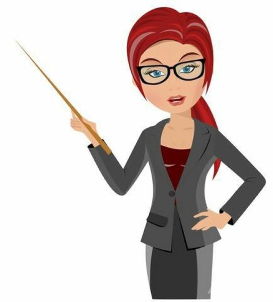 Учитель с указкой