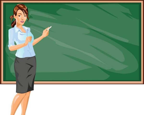 Учитель у доски вектор