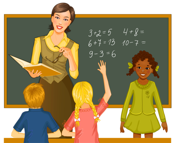 Учительница мультяшный